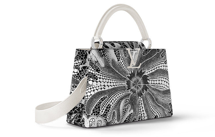 LOUIS VUITTON X Yayoi Kusama Capucines Mm Black/White