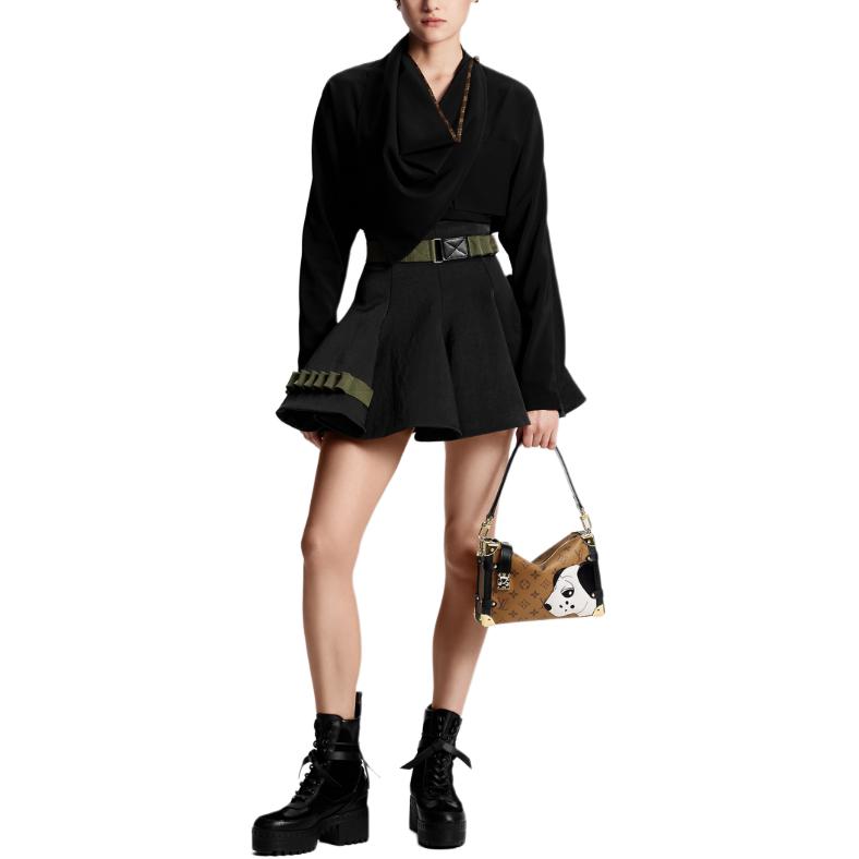 LOUIS VUITTON 1AFSCE Silk Scarf Shirt