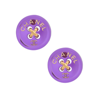 CHANEL Brooches Unisex Purple