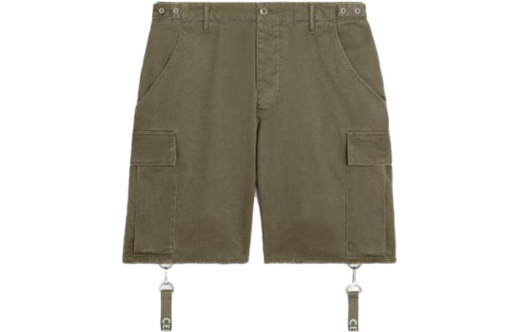 CELINE Strap Detailed Bermuda Shorts