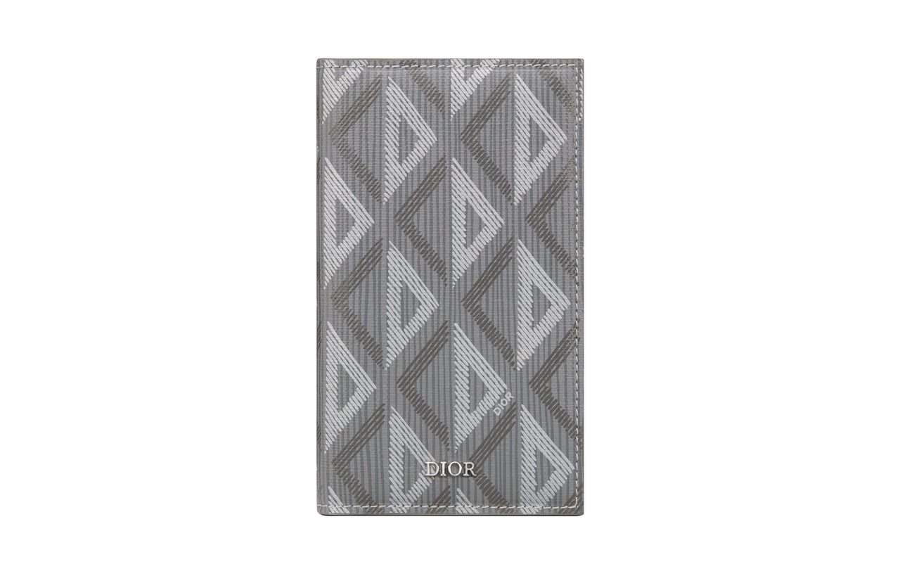 DIOR Canvas Card Holder Card Holder Men's Gray
