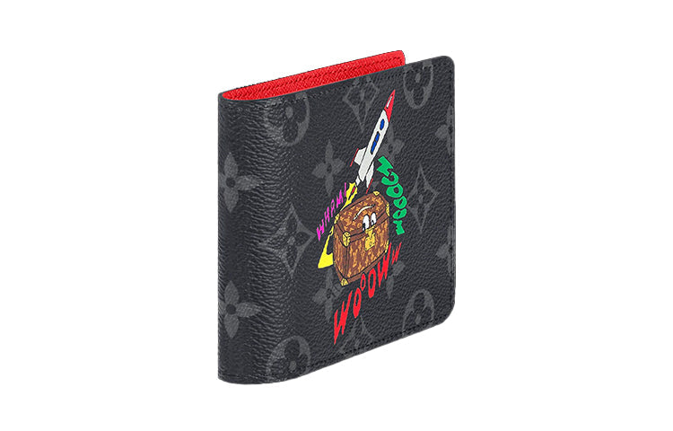 LOUIS VUITTON Multiple Monogram Canvas Money Clip Card Holder Wallet Men's