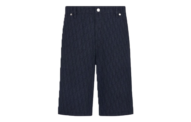 DIOR FW22 Cargo Shorts Men's Marine Blue