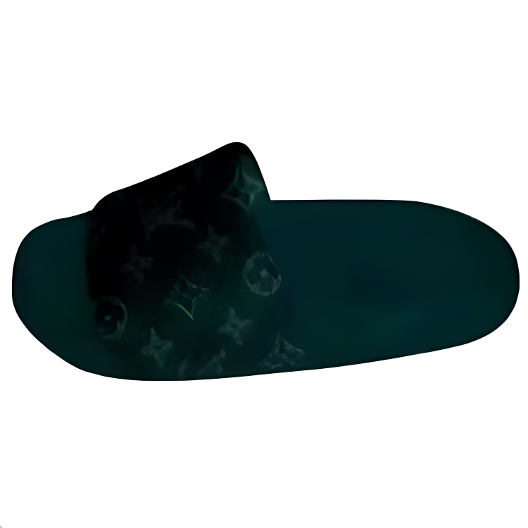 LOUIS VUITTON Waterfront Slide Slippers Men's Green