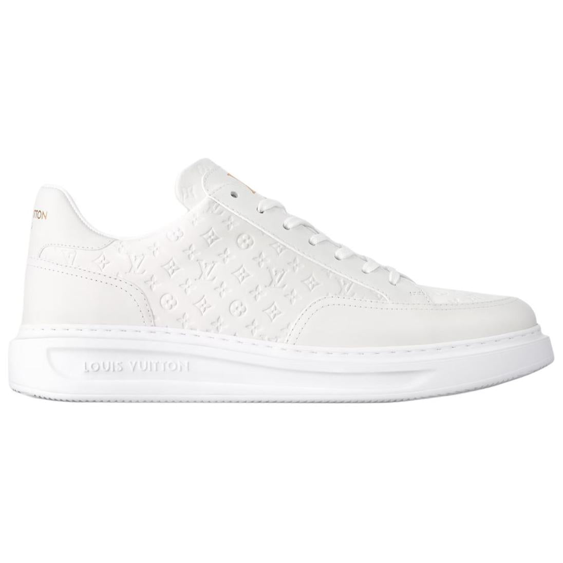 LOUIS VUITTON Beverly Hills Low-Top Casual Shoes Men's White