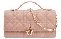 DIOR Lady Dior Sheepskin Shoulder Bag, Crossbody Bag, Handbag Regular Women's Rose Pink