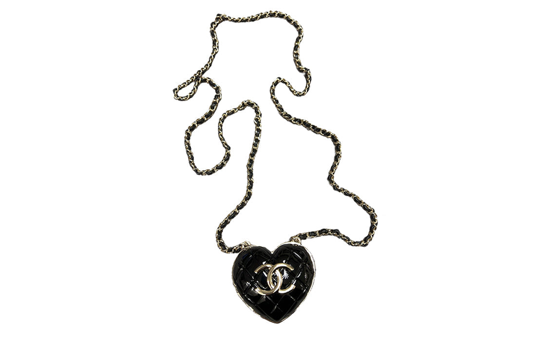 CHANEL Necklaces Women's Black