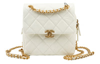 CHANEL 22P Cow Leather Backpack Women's White