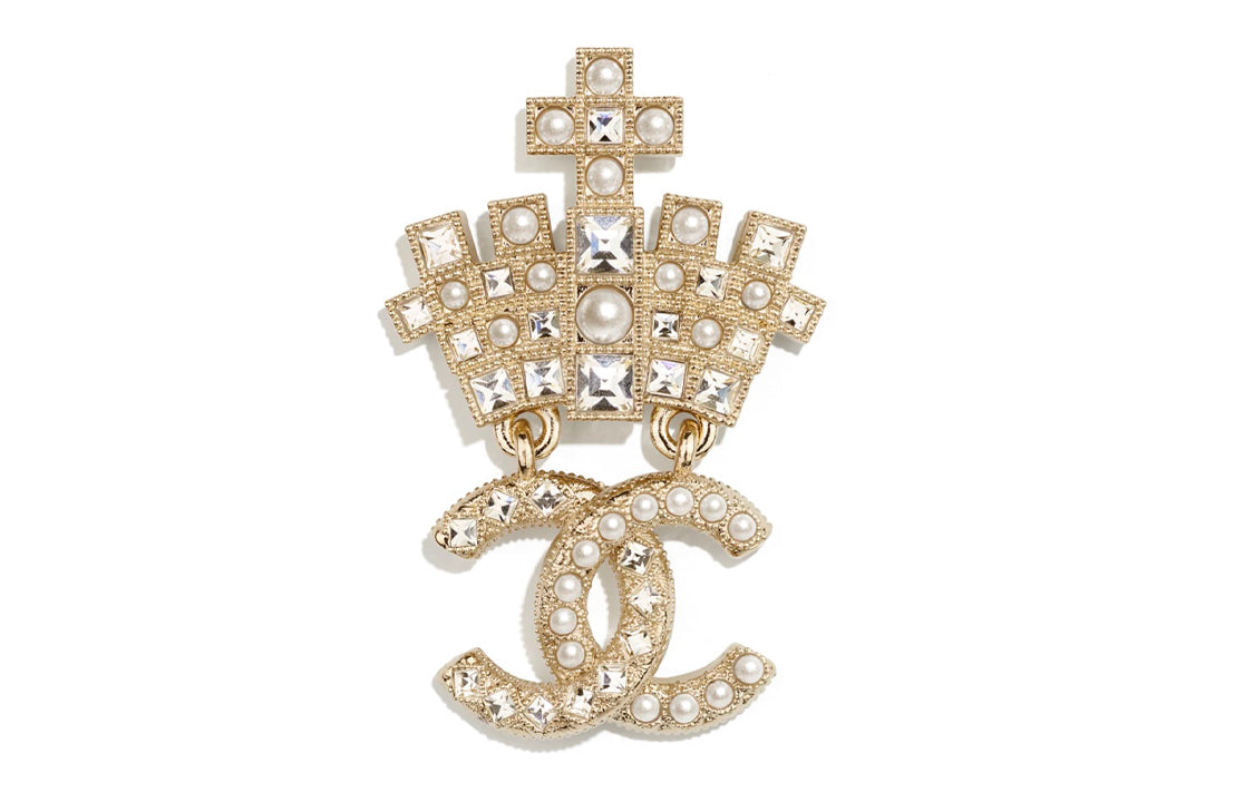 CHANEL Logo Brooch