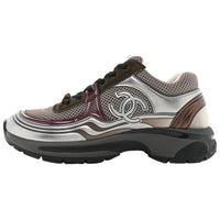CHANEL Women's Sneaker 'Khaki Silver Dark Purple' Women's