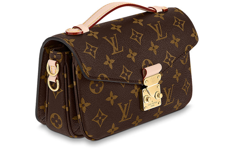 LOUIS VUITTON Pochette Métis East West Monogram Canvas Brown