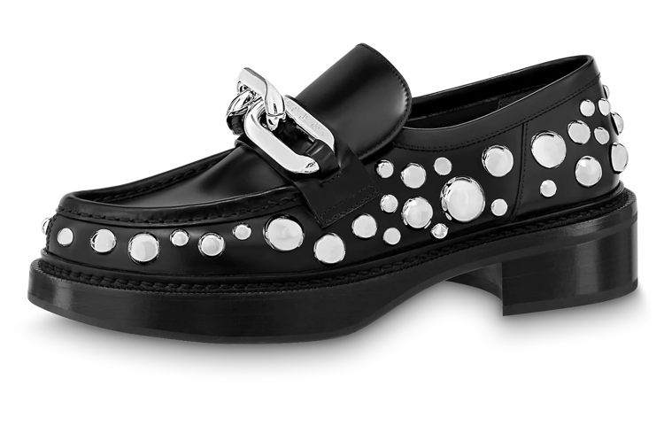 LOUIS VUITTON X Yk Academy Loafers 'Black With White Dots' Women's