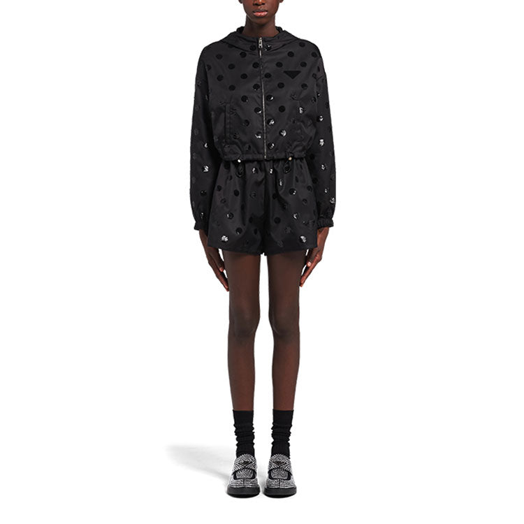 PRADA Cropped Coats Women's Black