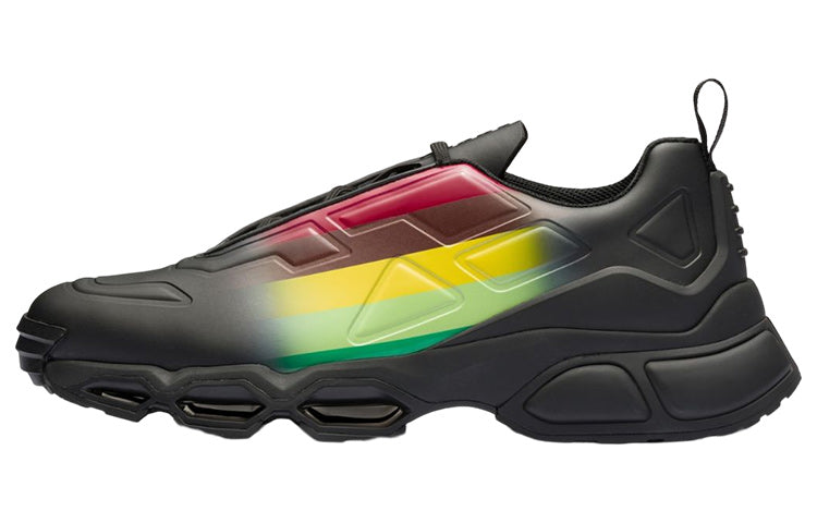 PRADA Collision Cross Sneaker Black Apple Green