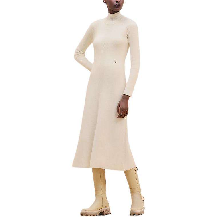 HERMES FW24 Long-Sleeved Dresses Women's White