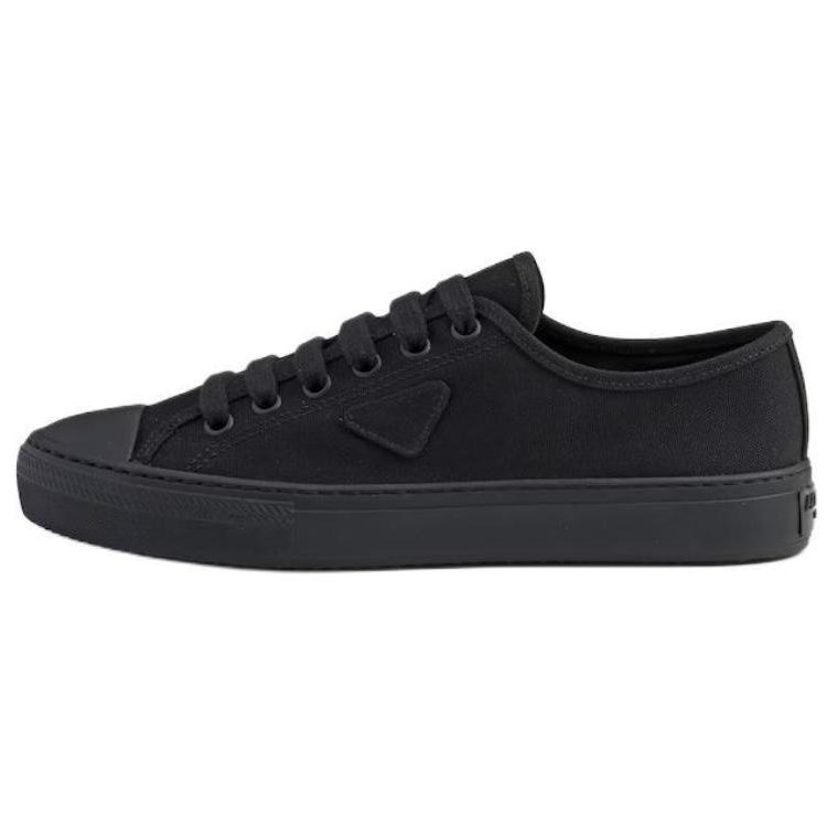PRADA Hemp Low Top Skateboard Shoes Men's Black