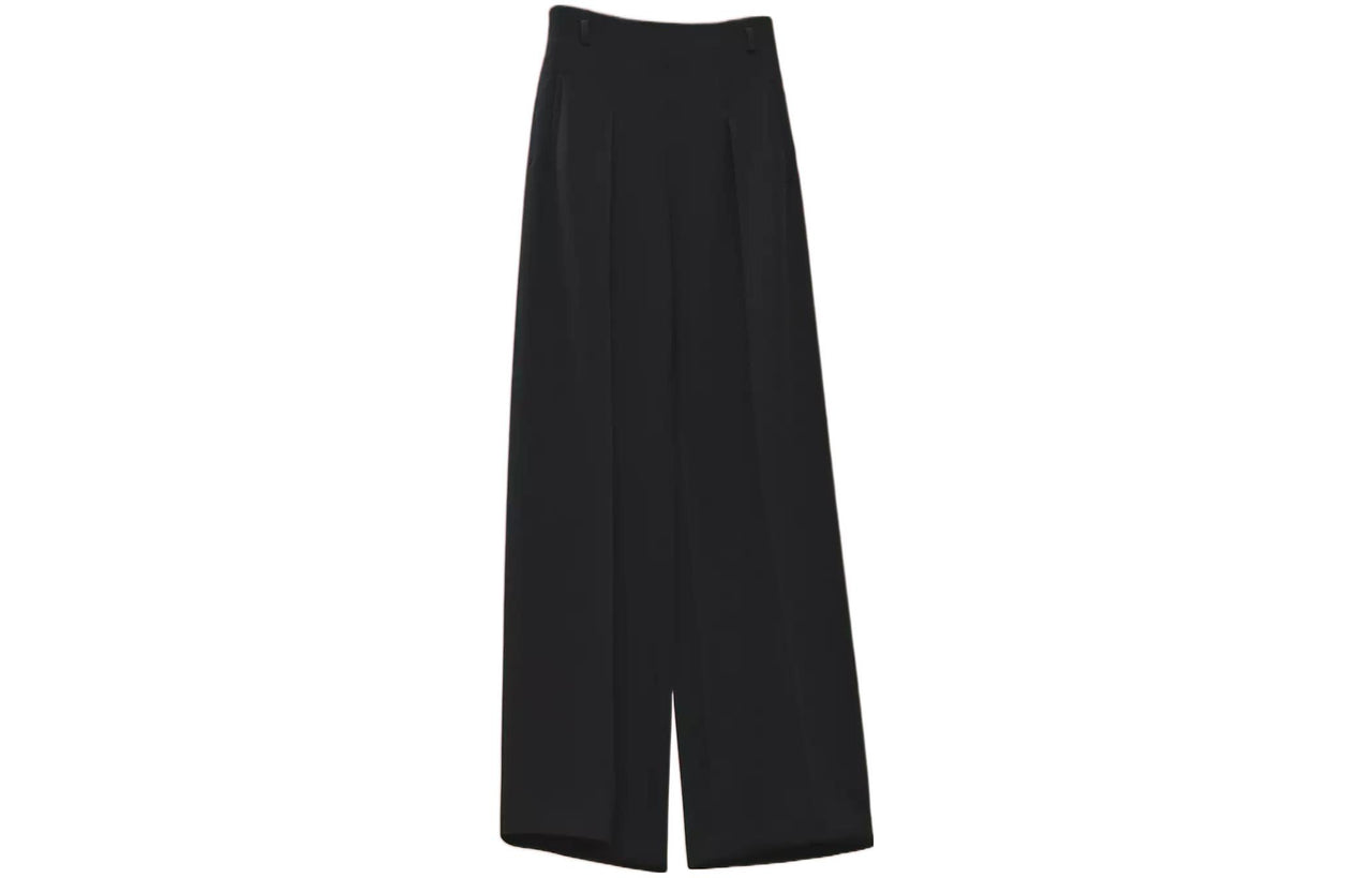 HERMES Knitted Sweatpants Women's Black