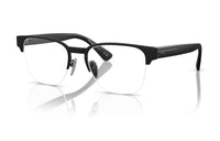 PRADA Metal Acetate Rectangular Eyeglass Frames Men's Black