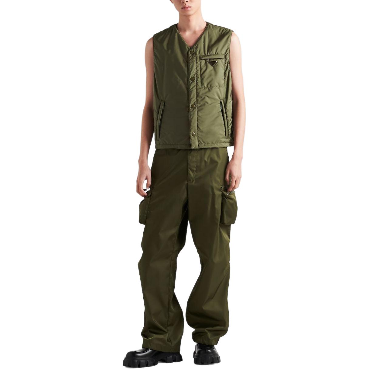 PRADA Re Nylon Pants Casual Pants Men's Green