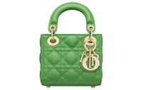 DIOR Lady Dior Sheepskin Lady Dior Bag, Shoulder Bag, Crossbody Bag, Handbag Extra Mini Women's Green