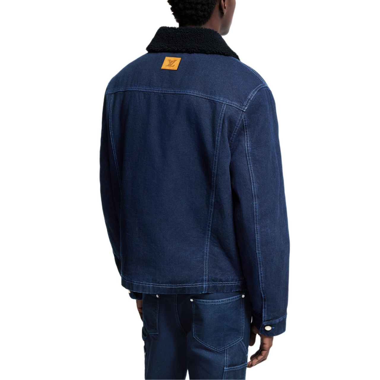 LOUIS VUITTON Wintery Workwear Denim Jacket