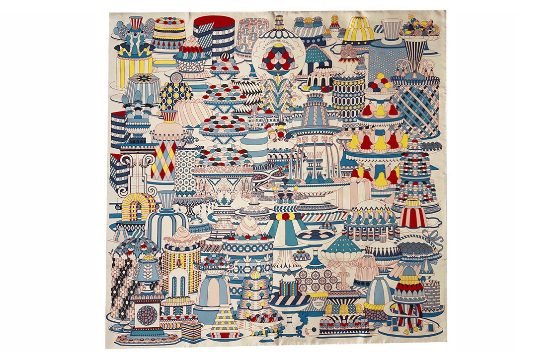 HERMES Silk Scarves Women's Multicolor