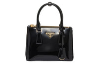 PRADA Galleria Killer Bag Patent Leather Shoulder Bag, Crossbody Bag, Handbag Mini Women's Black