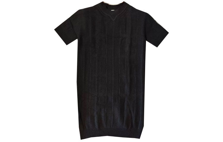 HERMES Short-Sleeved Dresses Women's Black