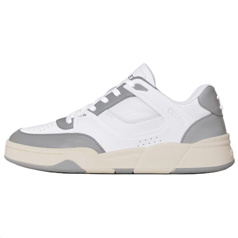 CELINE CT 09 Low Top Skateboard Shoes Men's White Gray