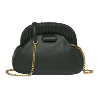 MIU MIU Matelassé Soft Sheep Leather Handbag Shoulder Bag Crossbody Bag Women's Emerald Green