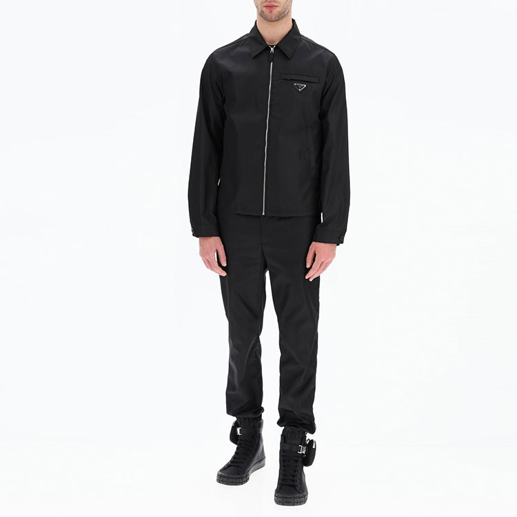 PRADA Logo Patch Blouson Jacket