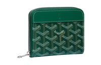 GOYARD MATIGNON Canvas With Leather Wallet Small Size Unisex Green