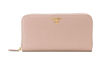 PRADA Leather Wallet Women's Pink
