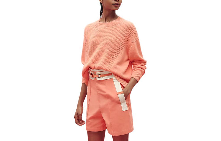 HERMES Cashmere Sweaters Women's Orange