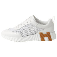 HERMES Bouncing Low-Top Casual Shoes Women's White
