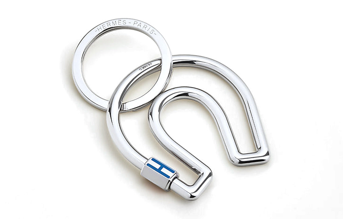 HERMES Keychains Unisex Silver