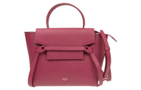 CELINE Grained Calfskin Catfish Bag Handbag Shoulder Bag Crossbody Bag Women's Candy Color/Raspberry Color