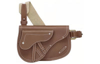 DIOR Saddle Grained Calfskin Saddle Bag, Fanny Pack, Crossbody Bag, Shoulder Bag Men's Brown