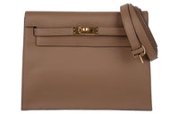 HERMES Kelly Danse Evercolor Leather Handheld Crossbody Bag, Shoulder Bag Women's