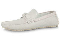 LOUIS VUITTON Hockenheim Moccasin Shoes 'White Minimonogram'