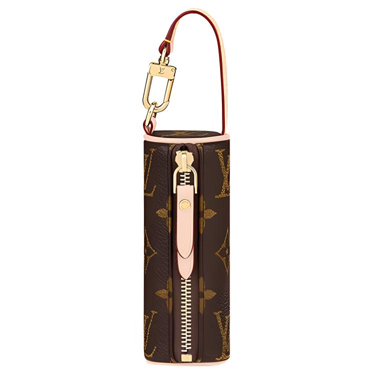 LOUIS VUITTON Papillon Leather Canvas Handbag Mini Women's Brown