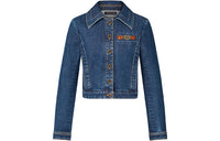 LOUIS VUITTON New Quarterly Products Of LV Denim Jackets Women's Denim Blue