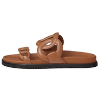 HERMES Extra Slide Slippers Women's Brown