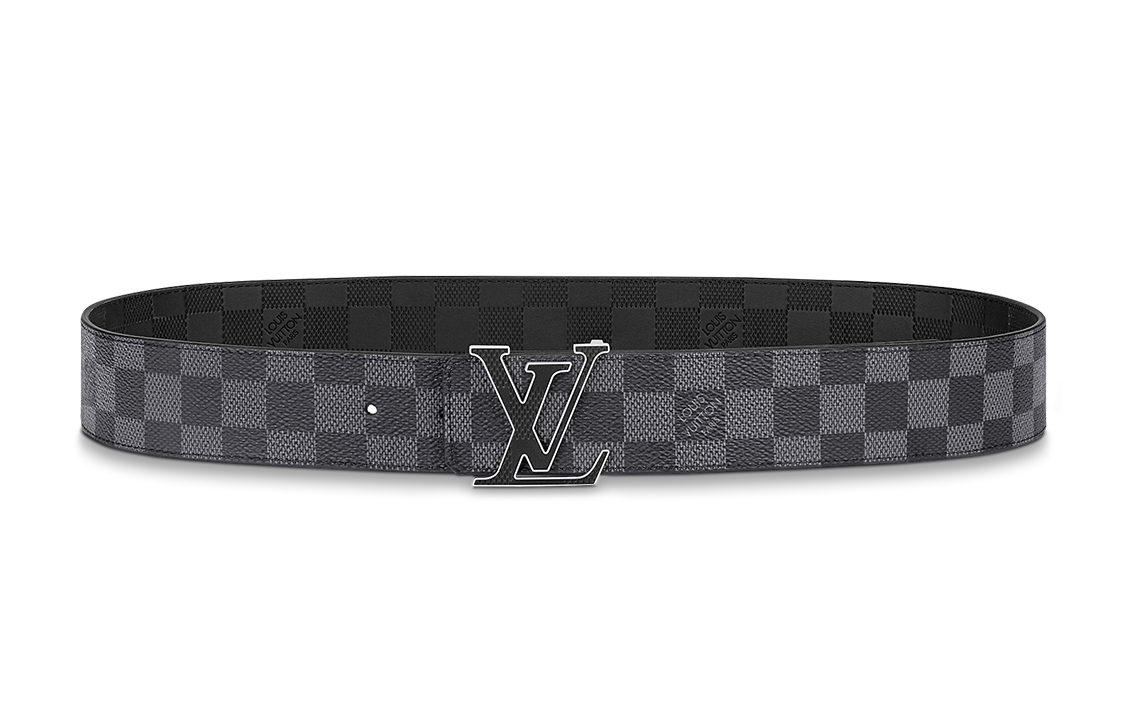 LOUIS VUITTON Attractive Smooth Buckle Leather Belts Men's