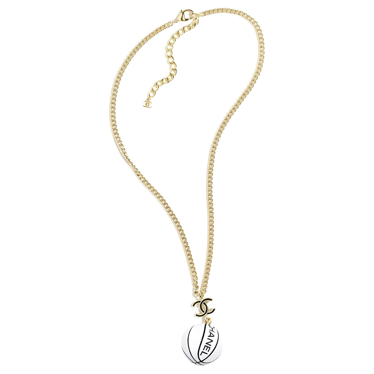 CHANEL Metal, Resin Necklaces Women's Gold