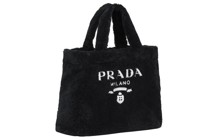 PRADA Fabric Shoulder Bag Crossbody Bag Handbag Unisex Black