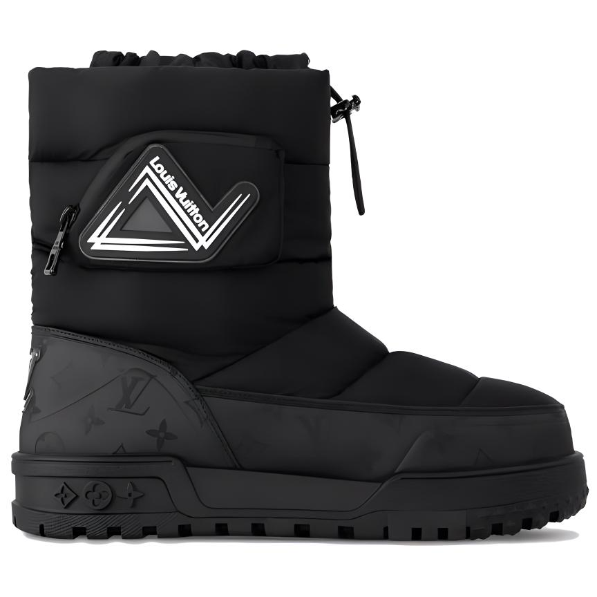 LOUIS VUITTON ALPINE Crew Snow Boots Men's Black