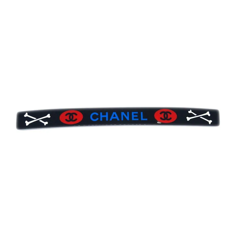 CHANEL 2003 Logo print Barrette Hair Pin