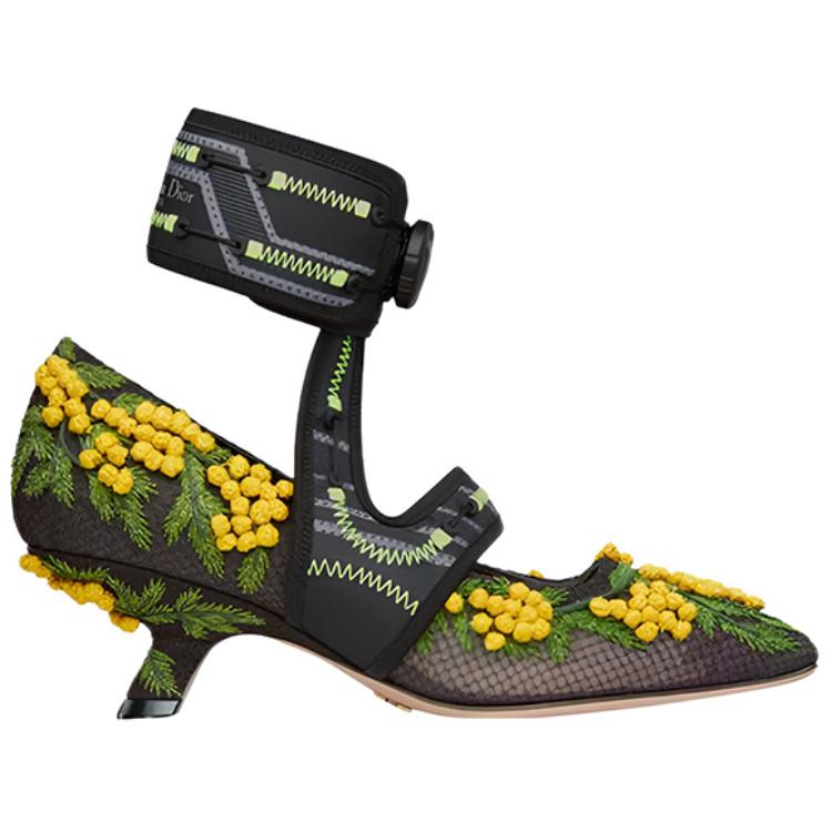 DIOR 62-22 High Heels Women's Black/Yellow