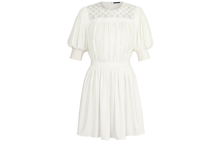 LOUIS VUITTON FW21 Short-Sleeved Dresses Women's White